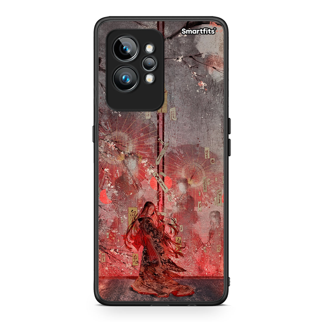 Θήκη Realme GT2 Pro Nezuko Kamado από τη Smartfits με σχέδιο στο πίσω μέρος και μαύρο περίβλημα | Realme GT2 Pro Nezuko Kamado Case with Colorful Back and Black Bezels