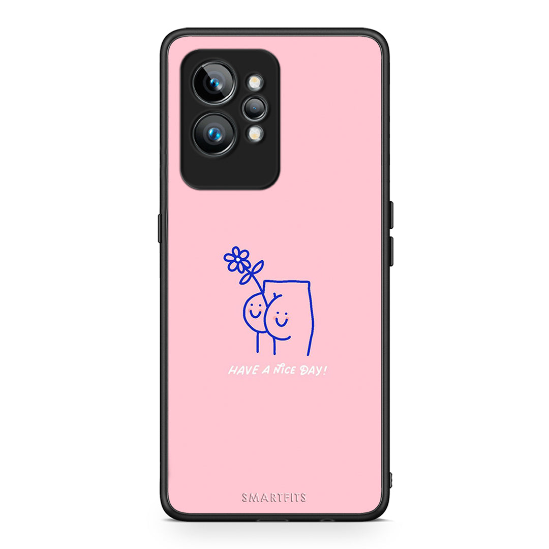 Θήκη Realme GT2 Nice Day από τη Smartfits με σχέδιο στο πίσω μέρος και μαύρο περίβλημα | Realme GT2 Nice Day Case with Colorful Back and Black Bezels