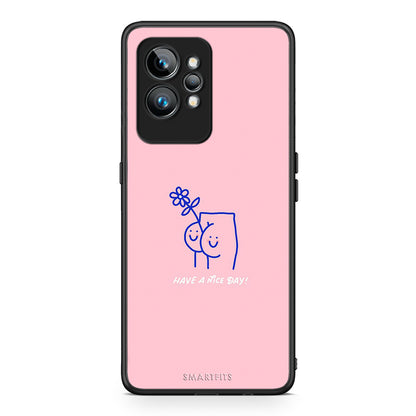 Θήκη Realme GT2 Nice Day από τη Smartfits με σχέδιο στο πίσω μέρος και μαύρο περίβλημα | Realme GT2 Nice Day Case with Colorful Back and Black Bezels