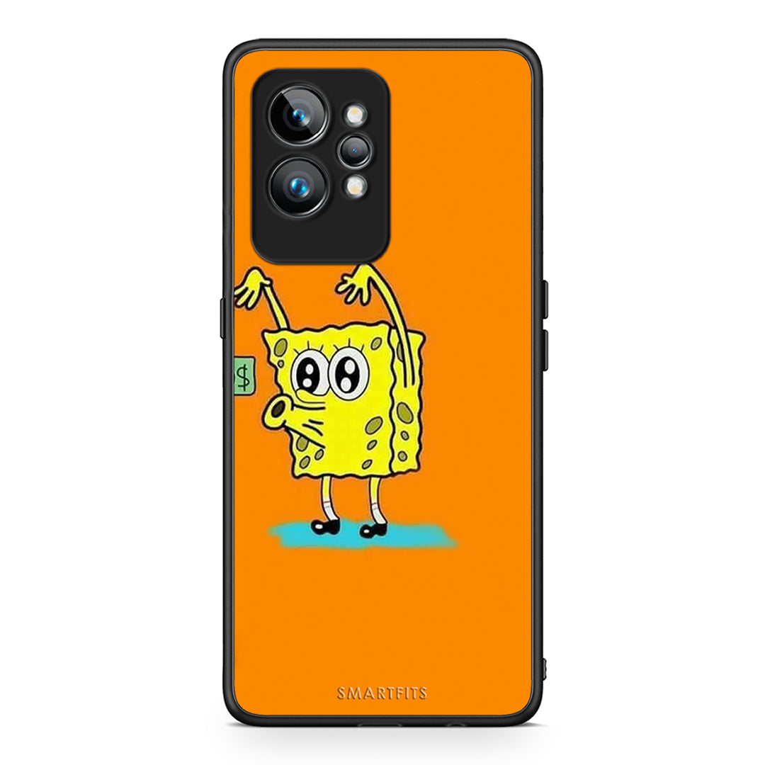 Θήκη Realme GT2 No Money 2 από τη Smartfits με σχέδιο στο πίσω μέρος και μαύρο περίβλημα | Realme GT2 No Money 2 Case with Colorful Back and Black Bezels