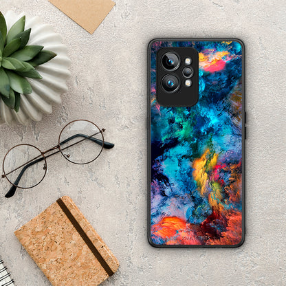 Θήκη Realme GT2 Paint Crayola από τη Smartfits με σχέδιο στο πίσω μέρος και μαύρο περίβλημα | Realme GT2 Paint Crayola Case with Colorful Back and Black Bezels