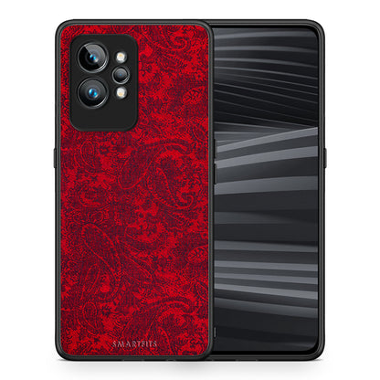 Θήκη Realme GT2 Paisley Cashmere από τη Smartfits με σχέδιο στο πίσω μέρος και μαύρο περίβλημα | Realme GT2 Paisley Cashmere Case with Colorful Back and Black Bezels