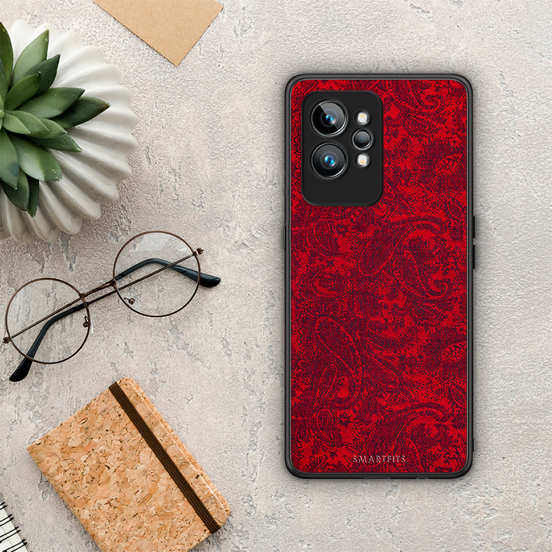 Θήκη Realme GT2 Pro Paisley Cashmere από τη Smartfits με σχέδιο στο πίσω μέρος και μαύρο περίβλημα | Realme GT2 Pro Paisley Cashmere Case with Colorful Back and Black Bezels