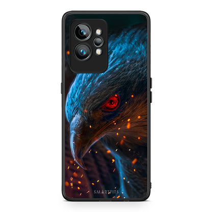 Θήκη Realme GT2 PopArt Eagle από τη Smartfits με σχέδιο στο πίσω μέρος και μαύρο περίβλημα | Realme GT2 PopArt Eagle Case with Colorful Back and Black Bezels