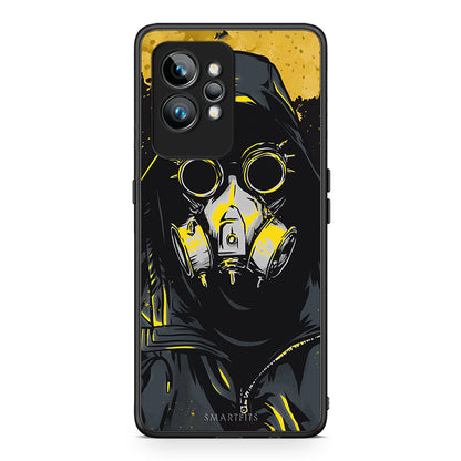 Θήκη Realme GT2 PopArt Mask από τη Smartfits με σχέδιο στο πίσω μέρος και μαύρο περίβλημα | Realme GT2 PopArt Mask Case with Colorful Back and Black Bezels