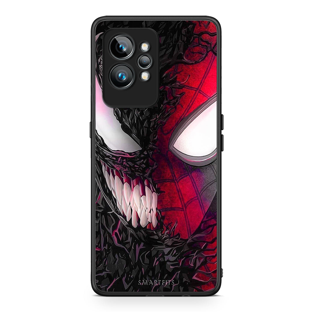 Θήκη Realme GT2 PopArt SpiderVenom από τη Smartfits με σχέδιο στο πίσω μέρος και μαύρο περίβλημα | Realme GT2 PopArt SpiderVenom Case with Colorful Back and Black Bezels
