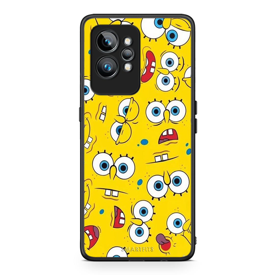 Θήκη Realme GT2 PopArt Sponge από τη Smartfits με σχέδιο στο πίσω μέρος και μαύρο περίβλημα | Realme GT2 PopArt Sponge Case with Colorful Back and Black Bezels