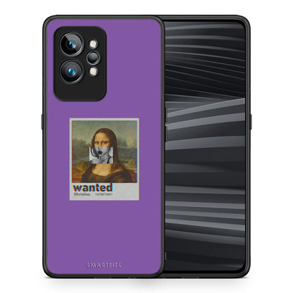 Θήκη Realme GT2 Popart Monalisa από τη Smartfits με σχέδιο στο πίσω μέρος και μαύρο περίβλημα | Realme GT2 Popart Monalisa Case with Colorful Back and Black Bezels