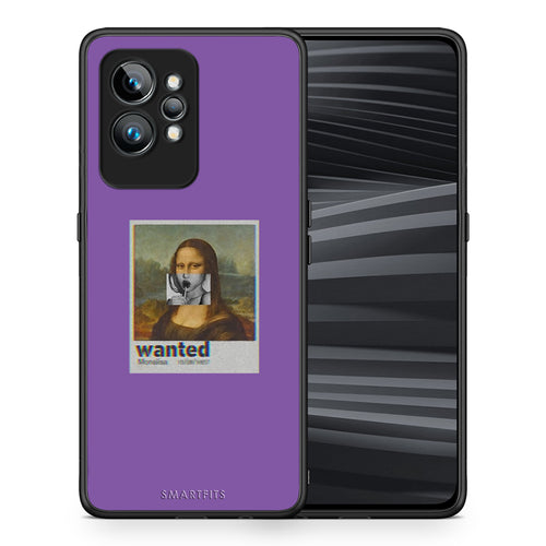 Θήκη Realme GT2 Popart Monalisa από τη Smartfits με σχέδιο στο πίσω μέρος και μαύρο περίβλημα | Realme GT2 Popart Monalisa Case with Colorful Back and Black Bezels