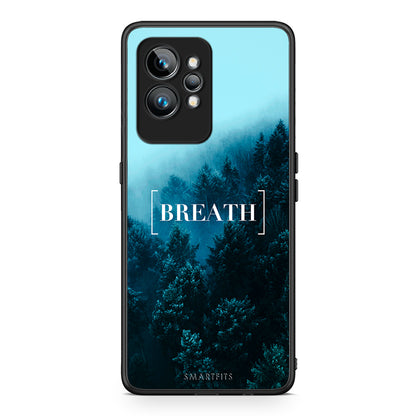 Θήκη Realme GT2 Quote Breath από τη Smartfits με σχέδιο στο πίσω μέρος και μαύρο περίβλημα | Realme GT2 Quote Breath Case with Colorful Back and Black Bezels