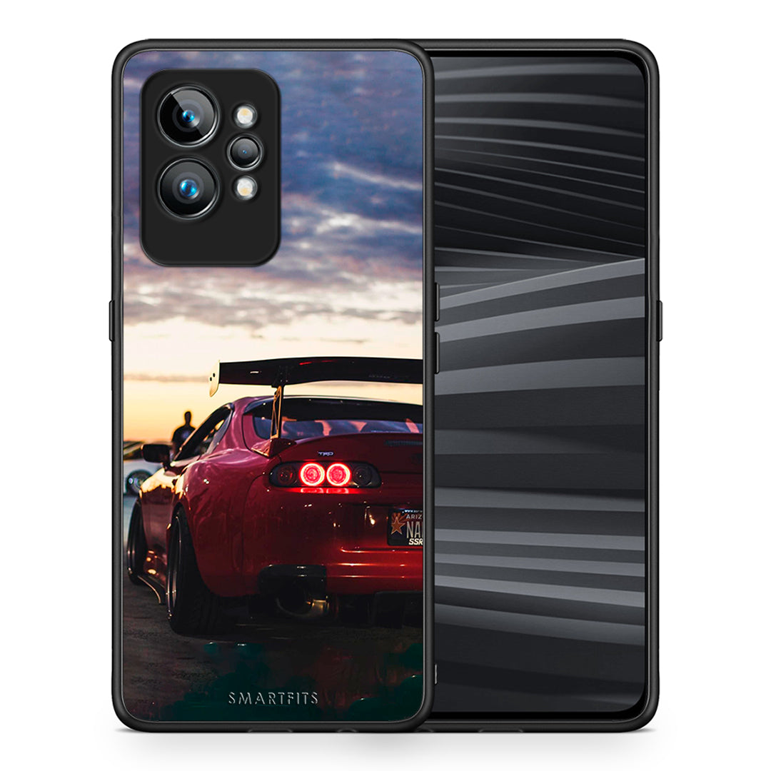Θήκη Realme GT2 Racing Supra από τη Smartfits με σχέδιο στο πίσω μέρος και μαύρο περίβλημα | Realme GT2 Racing Supra Case with Colorful Back and Black Bezels