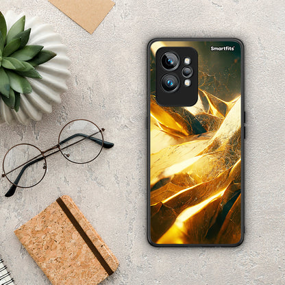 Θήκη Realme GT2 Real Gold από τη Smartfits με σχέδιο στο πίσω μέρος και μαύρο περίβλημα | Realme GT2 Real Gold Case with Colorful Back and Black Bezels