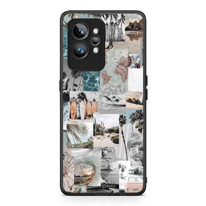 Θήκη Realme GT2 Retro Beach Life από τη Smartfits με σχέδιο στο πίσω μέρος και μαύρο περίβλημα | Realme GT2 Retro Beach Life Case with Colorful Back and Black Bezels