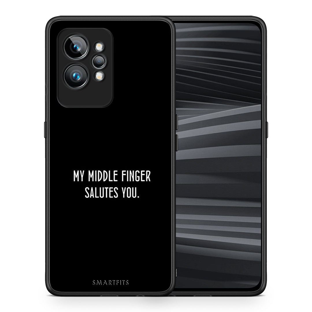 Θήκη Realme GT2 Salute από τη Smartfits με σχέδιο στο πίσω μέρος και μαύρο περίβλημα | Realme GT2 Salute Case with Colorful Back and Black Bezels
