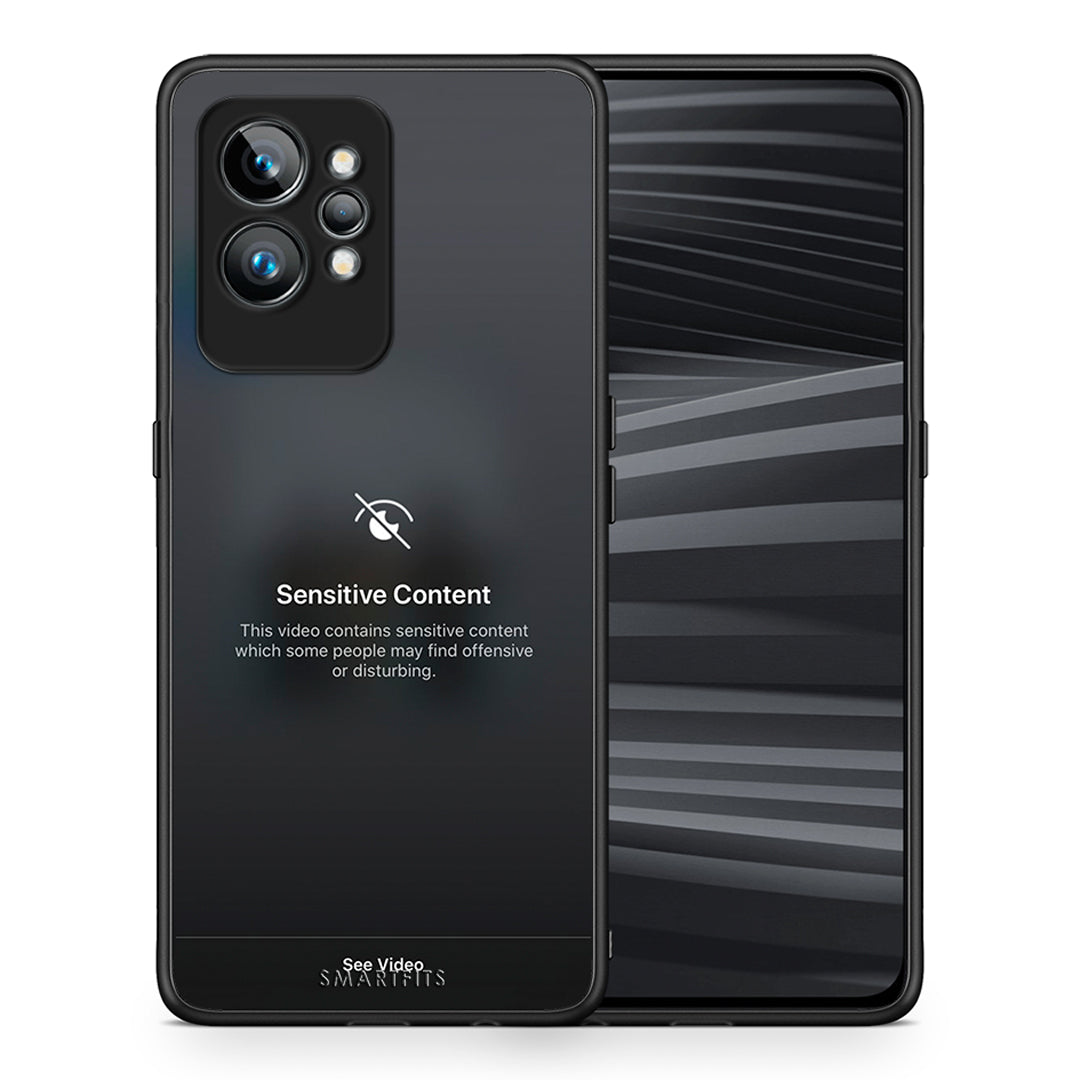 Θήκη Realme GT2 Sensitive Content από τη Smartfits με σχέδιο στο πίσω μέρος και μαύρο περίβλημα | Realme GT2 Sensitive Content Case with Colorful Back and Black Bezels