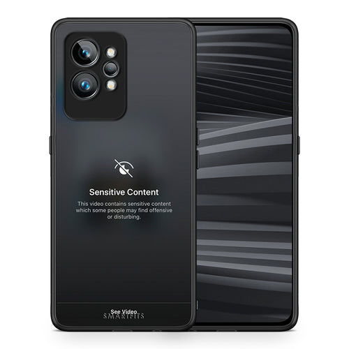 Θήκη Realme GT2 Sensitive Content από τη Smartfits με σχέδιο στο πίσω μέρος και μαύρο περίβλημα | Realme GT2 Sensitive Content Case with Colorful Back and Black Bezels