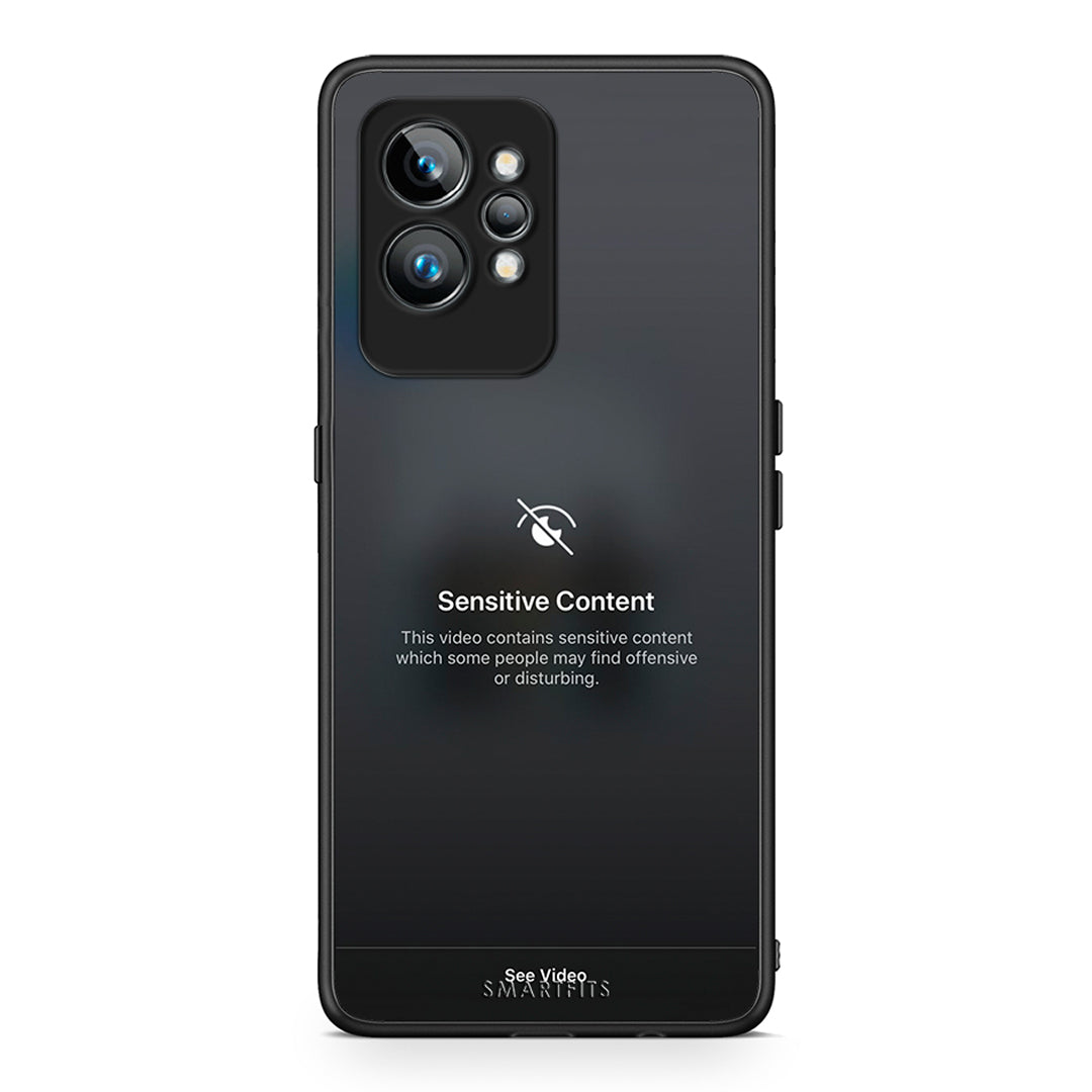 Θήκη Realme GT2 Sensitive Content από τη Smartfits με σχέδιο στο πίσω μέρος και μαύρο περίβλημα | Realme GT2 Sensitive Content Case with Colorful Back and Black Bezels