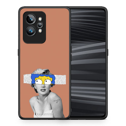 Θήκη Realme GT2 Sim Merilyn από τη Smartfits με σχέδιο στο πίσω μέρος και μαύρο περίβλημα | Realme GT2 Sim Merilyn Case with Colorful Back and Black Bezels