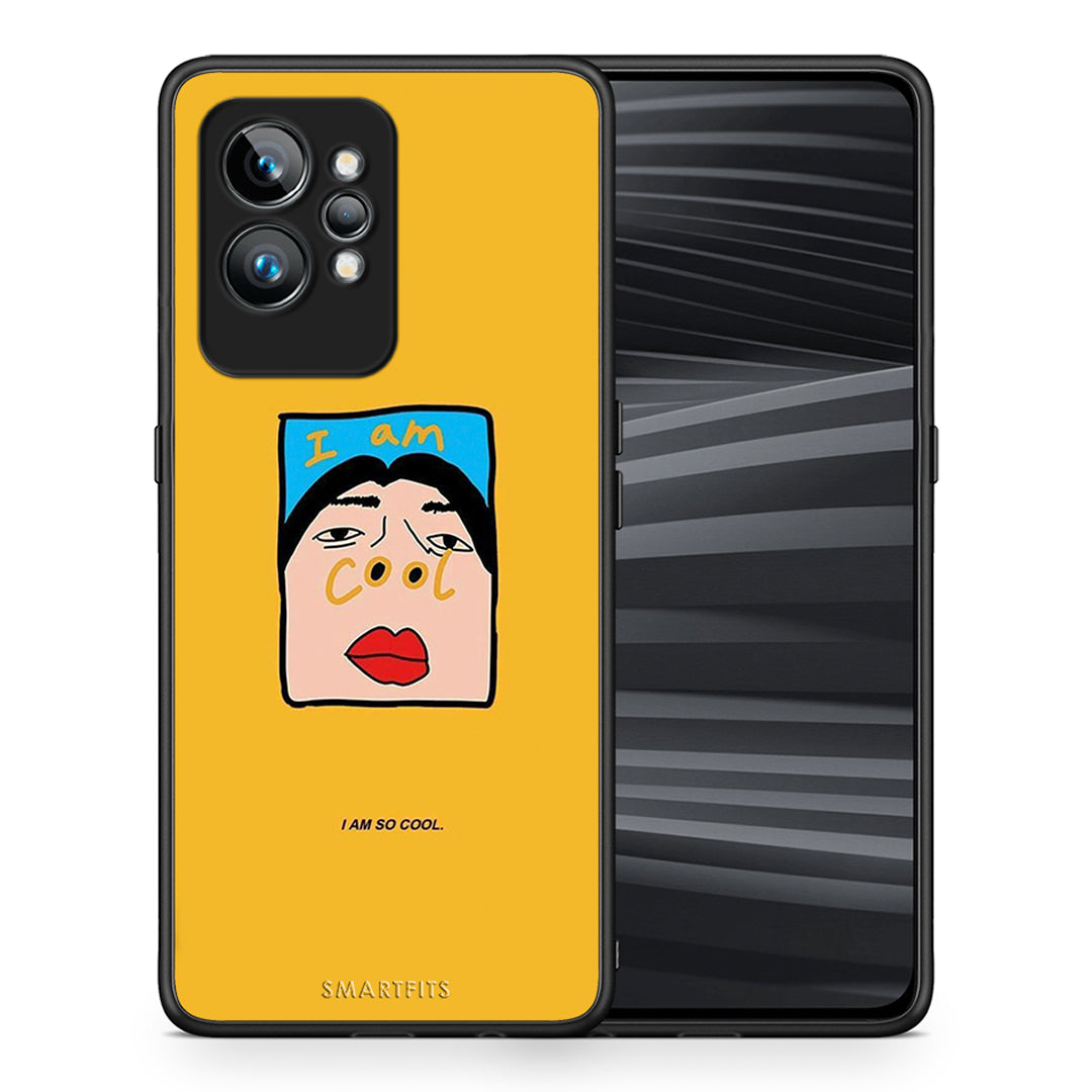 Θήκη Realme GT2 Pro So Cool από τη Smartfits με σχέδιο στο πίσω μέρος και μαύρο περίβλημα | Realme GT2 Pro So Cool Case with Colorful Back and Black Bezels