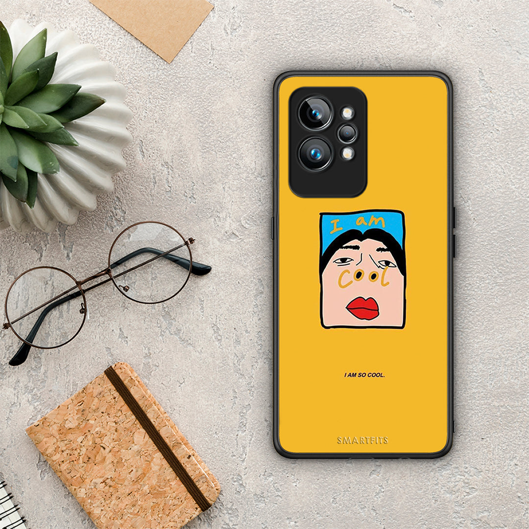 Θήκη Realme GT2 So Cool από τη Smartfits με σχέδιο στο πίσω μέρος και μαύρο περίβλημα | Realme GT2 So Cool Case with Colorful Back and Black Bezels