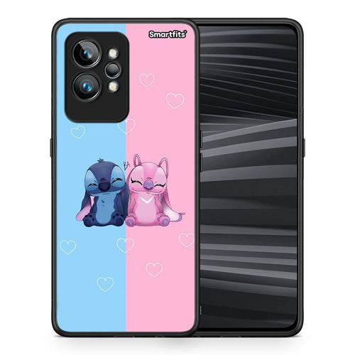 Θήκη Realme GT2 Stitch And Angel από τη Smartfits με σχέδιο στο πίσω μέρος και μαύρο περίβλημα | Realme GT2 Stitch And Angel Case with Colorful Back and Black Bezels