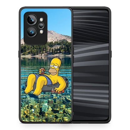 Θήκη Realme GT2 Summer Happiness από τη Smartfits με σχέδιο στο πίσω μέρος και μαύρο περίβλημα | Realme GT2 Summer Happiness Case with Colorful Back and Black Bezels