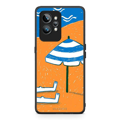 Θήκη Realme GT2 Summering από τη Smartfits με σχέδιο στο πίσω μέρος και μαύρο περίβλημα | Realme GT2 Summering Case with Colorful Back and Black Bezels