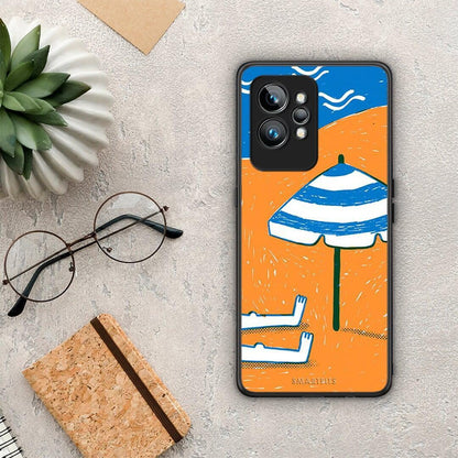 Θήκη Realme GT2 Summering από τη Smartfits με σχέδιο στο πίσω μέρος και μαύρο περίβλημα | Realme GT2 Summering Case with Colorful Back and Black Bezels