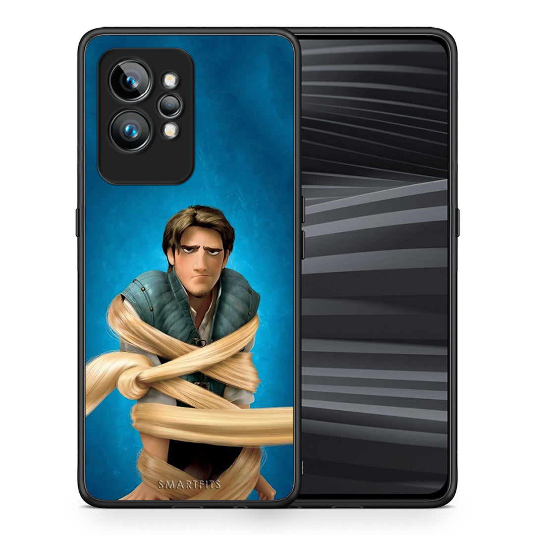 Θήκη Realme GT2 Pro Tangled 1 από τη Smartfits με σχέδιο στο πίσω μέρος και μαύρο περίβλημα | Realme GT2 Pro Tangled 1 Case with Colorful Back and Black Bezels