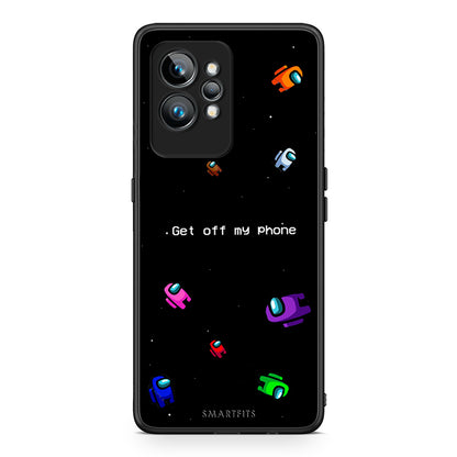 Θήκη Realme GT2 Text AFK από τη Smartfits με σχέδιο στο πίσω μέρος και μαύρο περίβλημα | Realme GT2 Text AFK Case with Colorful Back and Black Bezels