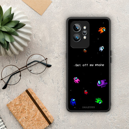 Θήκη Realme GT2 Text AFK από τη Smartfits με σχέδιο στο πίσω μέρος και μαύρο περίβλημα | Realme GT2 Text AFK Case with Colorful Back and Black Bezels