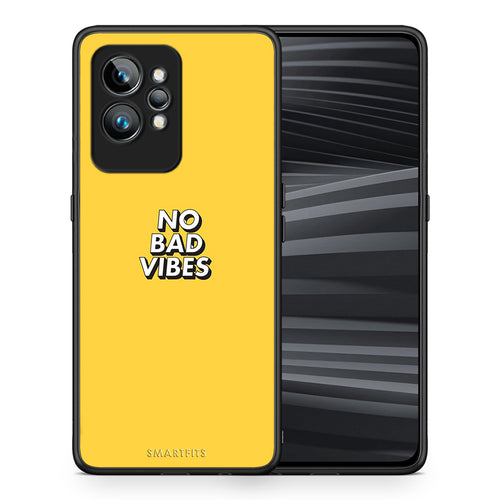 Θήκη Realme GT2 Pro Text Vibes από τη Smartfits με σχέδιο στο πίσω μέρος και μαύρο περίβλημα | Realme GT2 Pro Text Vibes Case with Colorful Back and Black Bezels