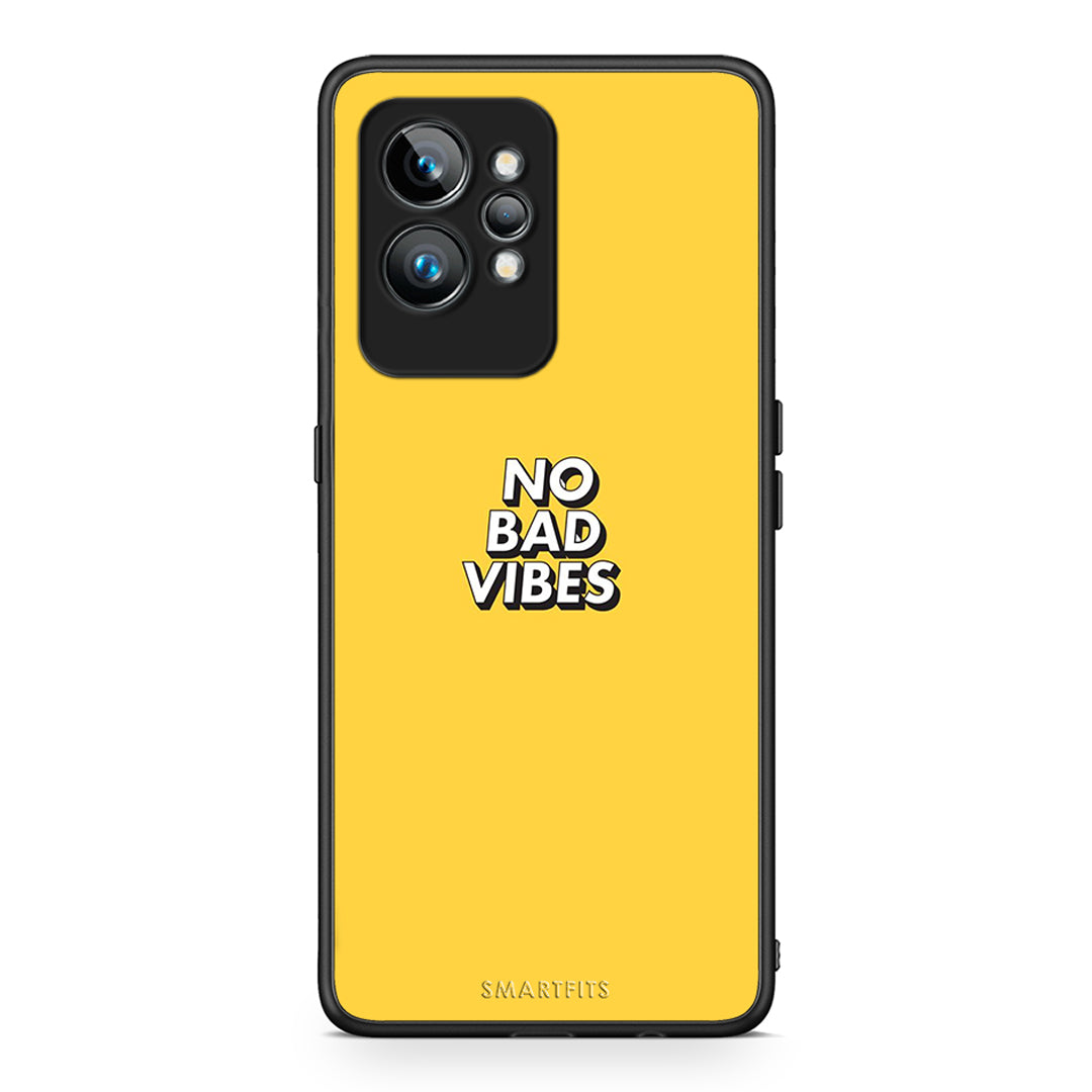 Θήκη Realme GT2 Text Vibes από τη Smartfits με σχέδιο στο πίσω μέρος και μαύρο περίβλημα | Realme GT2 Text Vibes Case with Colorful Back and Black Bezels
