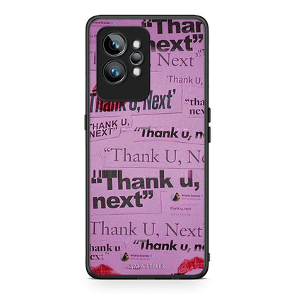 Θήκη Realme GT2 Thank You Next από τη Smartfits με σχέδιο στο πίσω μέρος και μαύρο περίβλημα | Realme GT2 Thank You Next Case with Colorful Back and Black Bezels