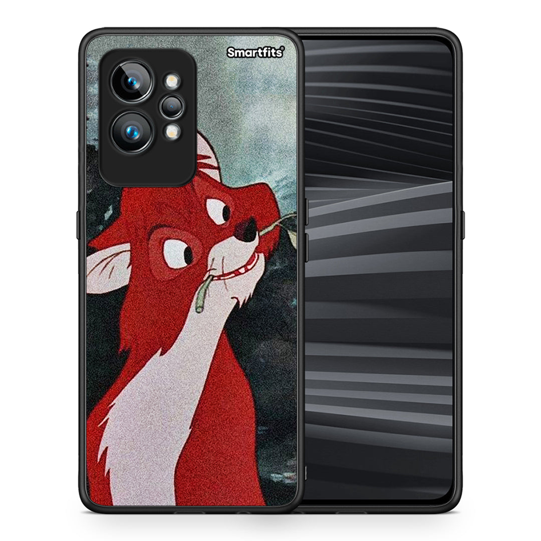 Θήκη Realme GT2 Tod And Vixey Love 1 από τη Smartfits με σχέδιο στο πίσω μέρος και μαύρο περίβλημα | Realme GT2 Tod And Vixey Love 1 Case with Colorful Back and Black Bezels