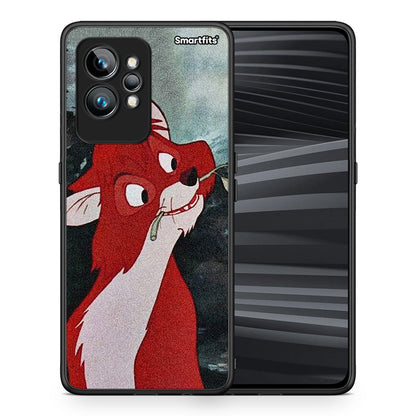 Θήκη Realme GT2 Tod And Vixey Love 1 από τη Smartfits με σχέδιο στο πίσω μέρος και μαύρο περίβλημα | Realme GT2 Tod And Vixey Love 1 Case with Colorful Back and Black Bezels
