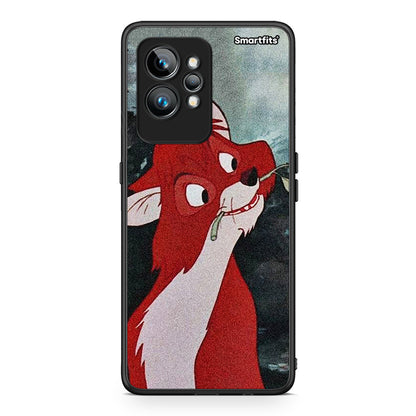 Θήκη Realme GT2 Pro Tod And Vixey Love 1 από τη Smartfits με σχέδιο στο πίσω μέρος και μαύρο περίβλημα | Realme GT2 Pro Tod And Vixey Love 1 Case with Colorful Back and Black Bezels