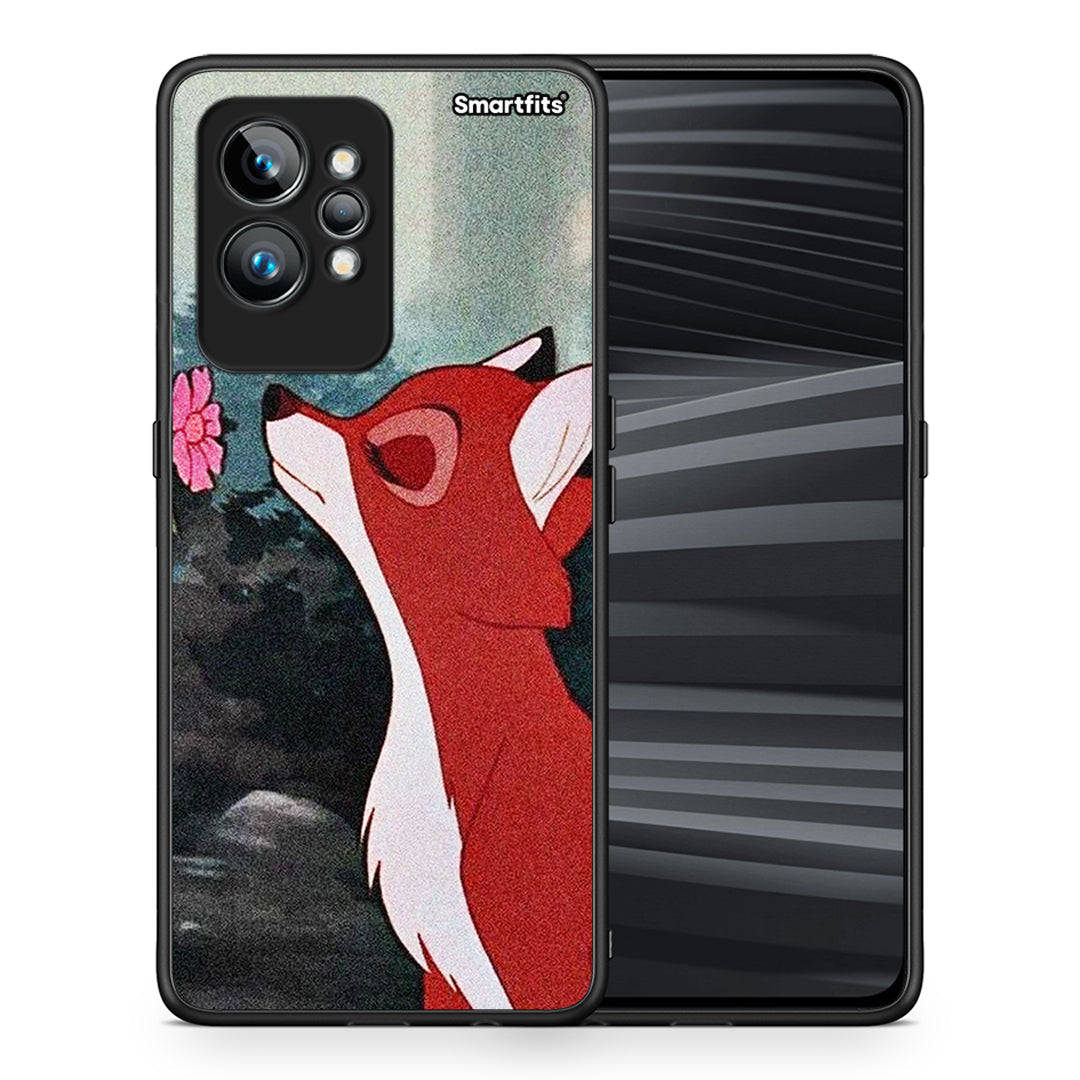Θήκη Realme GT2 Tod And Vixey Love 2 από τη Smartfits με σχέδιο στο πίσω μέρος και μαύρο περίβλημα | Realme GT2 Tod And Vixey Love 2 Case with Colorful Back and Black Bezels