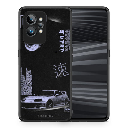Θήκη Realme GT2 Tokyo Drift από τη Smartfits με σχέδιο στο πίσω μέρος και μαύρο περίβλημα | Realme GT2 Tokyo Drift Case with Colorful Back and Black Bezels
