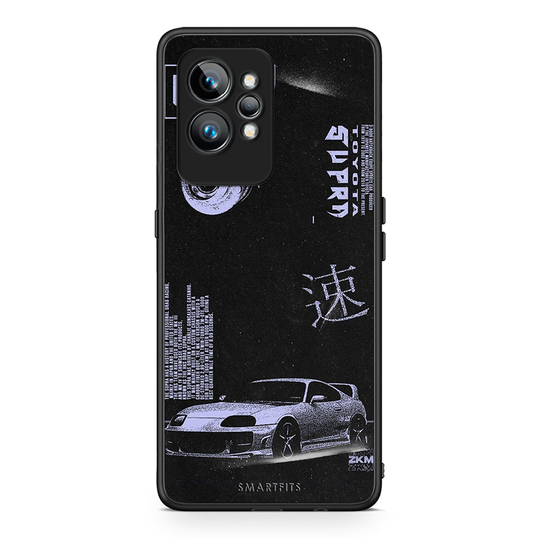 Θήκη Realme GT2 Tokyo Drift από τη Smartfits με σχέδιο στο πίσω μέρος και μαύρο περίβλημα | Realme GT2 Tokyo Drift Case with Colorful Back and Black Bezels