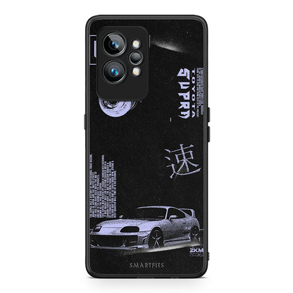 Θήκη Realme GT2 Tokyo Drift από τη Smartfits με σχέδιο στο πίσω μέρος και μαύρο περίβλημα | Realme GT2 Tokyo Drift Case with Colorful Back and Black Bezels