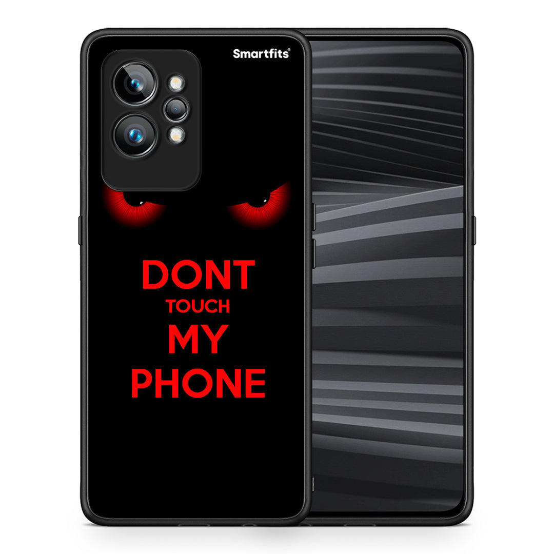 Θήκη Realme GT2 Pro Touch My Phone από τη Smartfits με σχέδιο στο πίσω μέρος και μαύρο περίβλημα | Realme GT2 Pro Touch My Phone Case with Colorful Back and Black Bezels