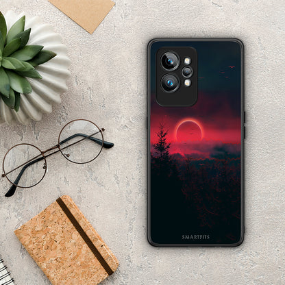 Θήκη Realme GT2 Tropic Sunset από τη Smartfits με σχέδιο στο πίσω μέρος και μαύρο περίβλημα | Realme GT2 Tropic Sunset Case with Colorful Back and Black Bezels