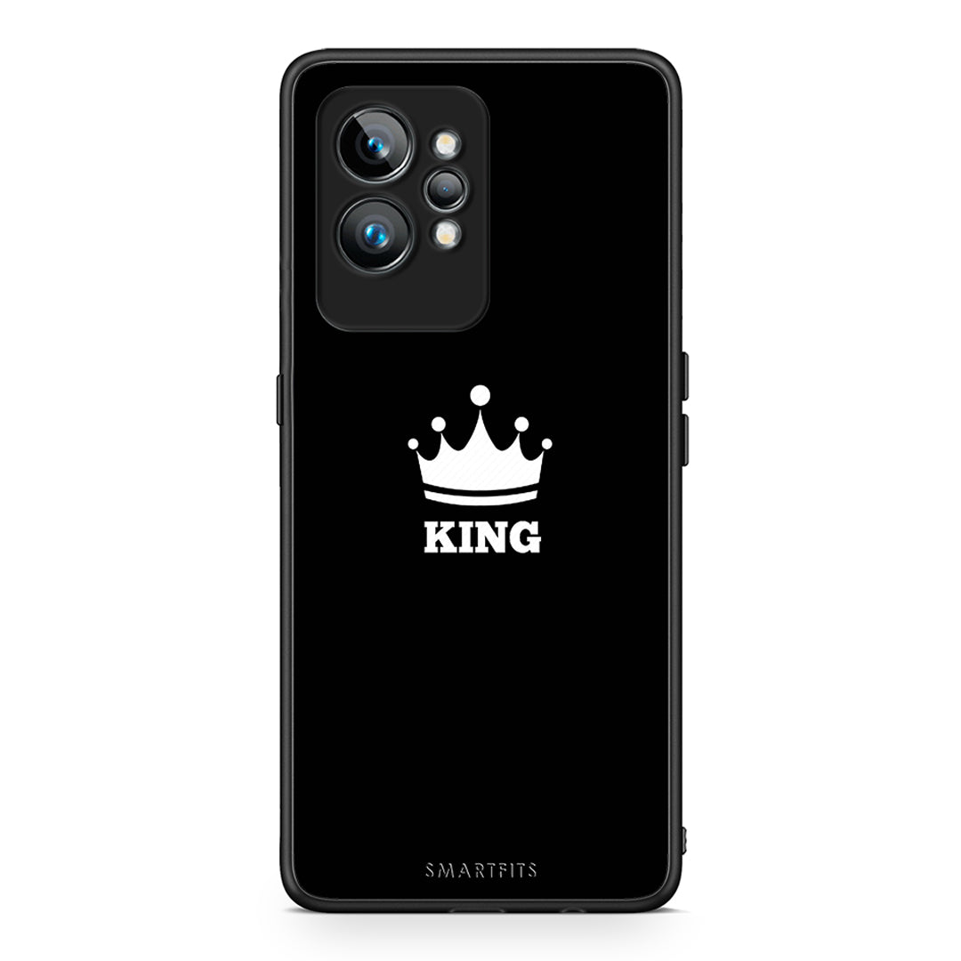 Θήκη Realme GT2 Pro Valentine King από τη Smartfits με σχέδιο στο πίσω μέρος και μαύρο περίβλημα | Realme GT2 Pro Valentine King Case with Colorful Back and Black Bezels