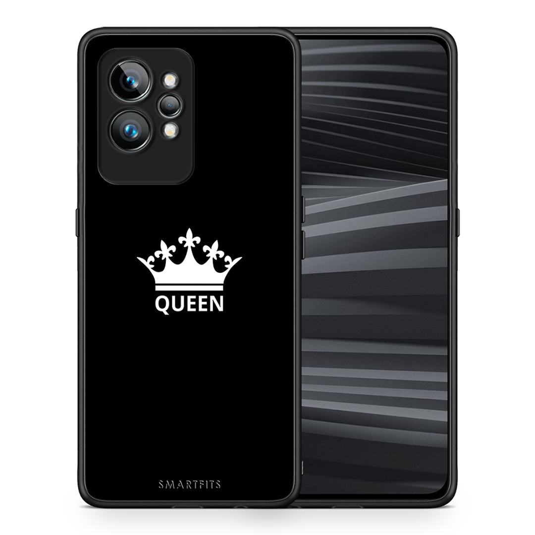 Θήκη Realme GT2 Valentine Queen από τη Smartfits με σχέδιο στο πίσω μέρος και μαύρο περίβλημα | Realme GT2 Valentine Queen Case with Colorful Back and Black Bezels