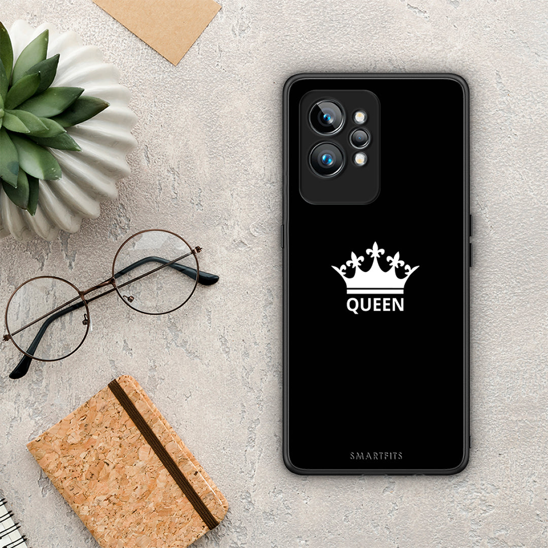 Θήκη Realme GT2 Valentine Queen από τη Smartfits με σχέδιο στο πίσω μέρος και μαύρο περίβλημα | Realme GT2 Valentine Queen Case with Colorful Back and Black Bezels