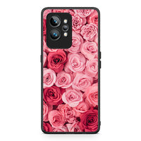 Thumbnail for Θήκη Realme GT2 Pro Valentine RoseGarden από τη Smartfits με σχέδιο στο πίσω μέρος και μαύρο περίβλημα | Realme GT2 Pro Valentine RoseGarden Case with Colorful Back and Black Bezels