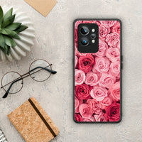 Thumbnail for Θήκη Realme GT2 Pro Valentine RoseGarden από τη Smartfits με σχέδιο στο πίσω μέρος και μαύρο περίβλημα | Realme GT2 Pro Valentine RoseGarden Case with Colorful Back and Black Bezels