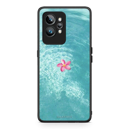Θήκη Realme GT2 Water Flower από τη Smartfits με σχέδιο στο πίσω μέρος και μαύρο περίβλημα | Realme GT2 Water Flower Case with Colorful Back and Black Bezels