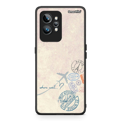 Θήκη Realme GT2 Where Next από τη Smartfits με σχέδιο στο πίσω μέρος και μαύρο περίβλημα | Realme GT2 Where Next Case with Colorful Back and Black Bezels